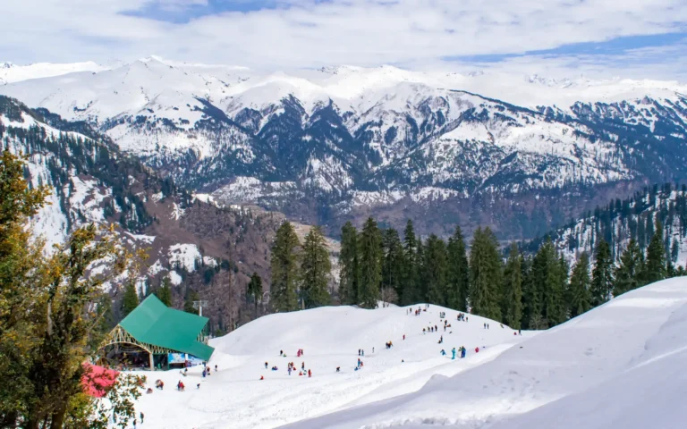 Himachal Pradesh tourism with Himalayan mountains and temples