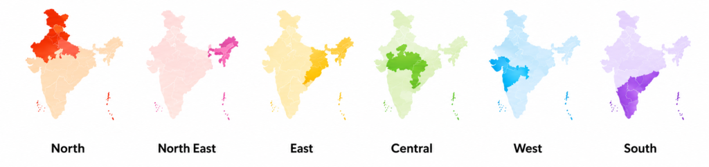 Explore India by Region