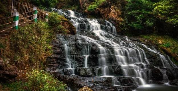 Nohkalikai Falls in Meghalaya